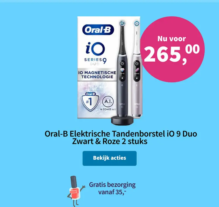 Promotie: Oral-B Elektrische Tandenborstel iO 9 Duo