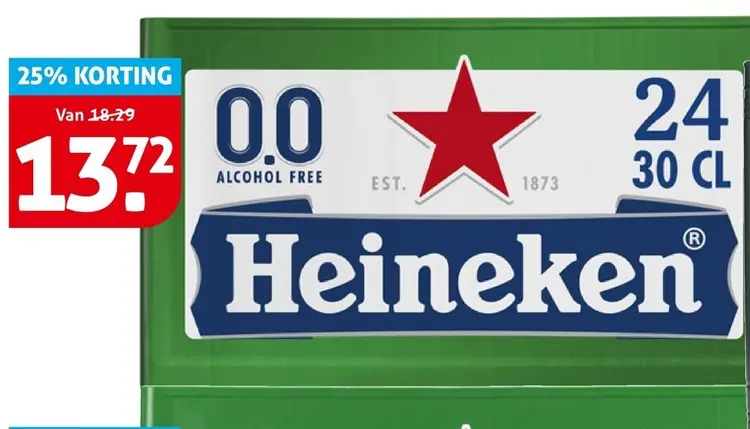 Aanbieding: Grolsch, Brand of Heineken 0.0