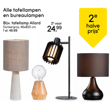 Aanbieding: Alle tafellampen en bureaulampen