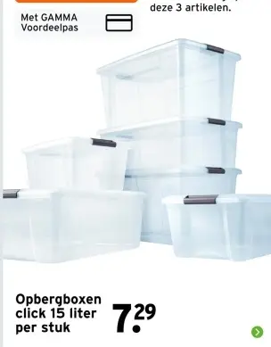 Aanbieding: Opbergboxen click