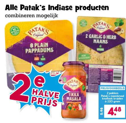 Aanbieding: Alle Patak's Indiase producten