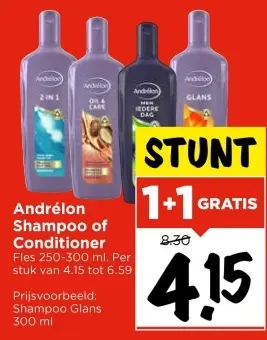 Aanbieding: Andrélon Shampoo of Conditioner