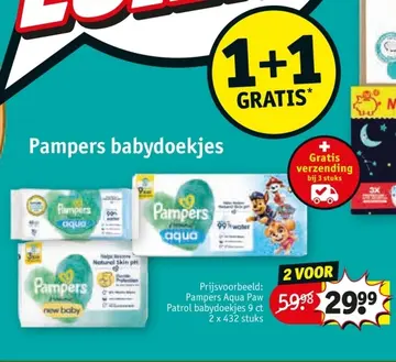 Aanbieding: Pampers babydoekjes
