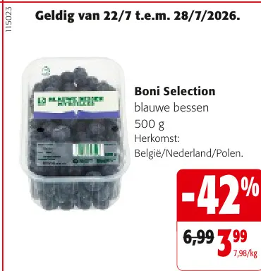 Promotie: Blauwe bessen