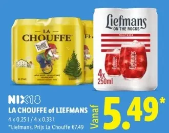 Aanbieding: La Chouffe of Liefmans