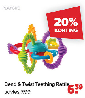 Aanbieding: Playgro Bend And Twist Teething Rattle