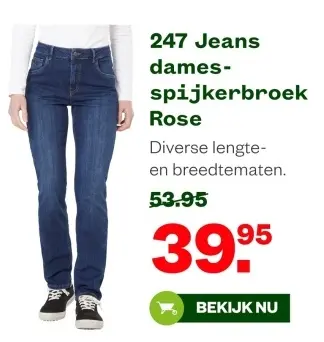 Aanbieding: 247 Jeans dames-spijkerbroek Rose