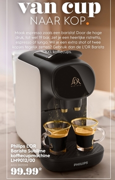 Aanbieding: Philips L'OR Barista Sublime koffiecupmachine