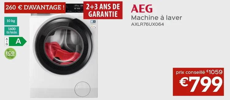 Offre: Machine à laver