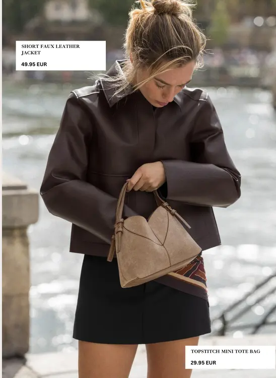 Aanbieding: Short faux leather jacket