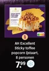 Aanbieding: Sticky toffee popcorn ijstaart