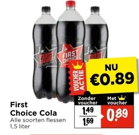 Aanbieding: First Choice Cola