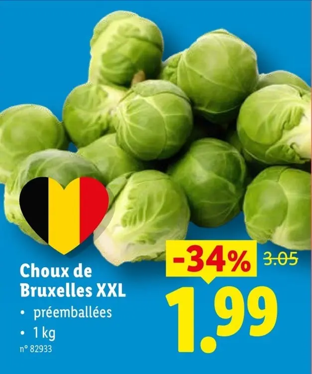 Offre: Choux de Bruxelles XXL