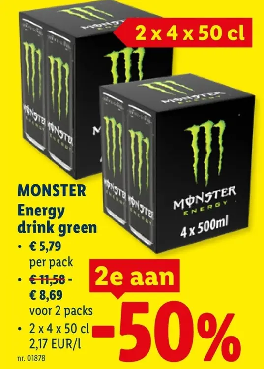 Promotie: Energy drink green