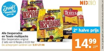 Aanbieding: Alle Desperados en Texels multipacks