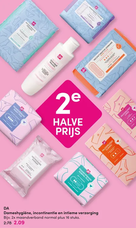 Aanbieding: Dameshygiëne, incontinentie en intieme verzorging