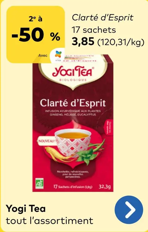 Offre: Yogi Tea Clarté d'Esprit