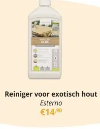 Promotie: Reiniger voor exotisch hout
