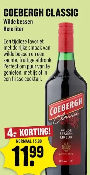 Aanbieding: Coebergh Classic Wilde Bessen 100 cl