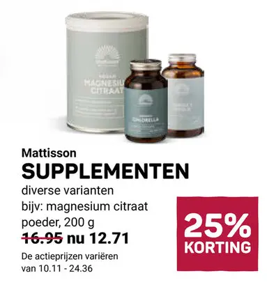 Aanbieding: Supplementen