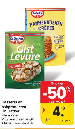 Promotie: Desserts en bakproducten