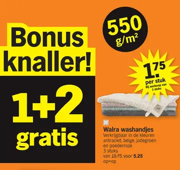 Aanbieding: Walra washandjes