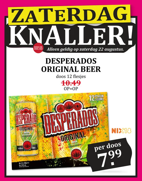 Aanbieding: Desperados original beer