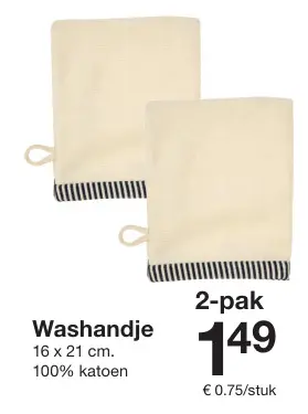Aanbieding: Washandje