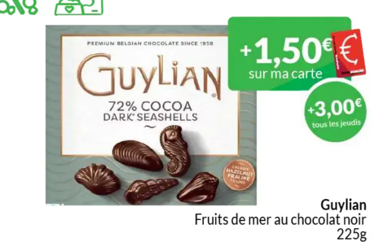 Offre: Fruits de mer au chocolat noir