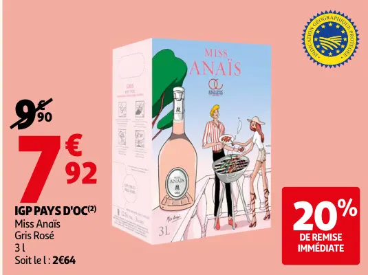 Promotie: Miss Anaïs Gris Rosé