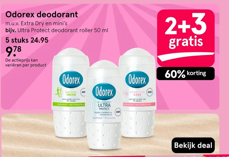 Aanbieding: Odorex deodorant