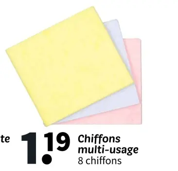 Offre: Chiffons multi-usage