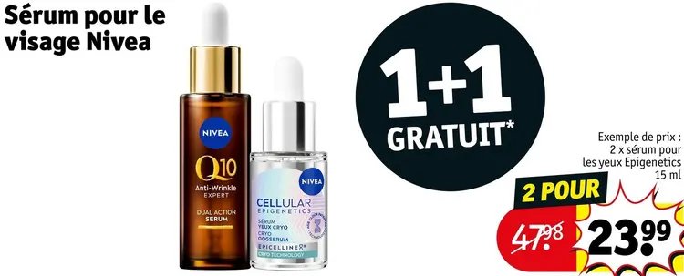 Offre: Sérum pour le visage