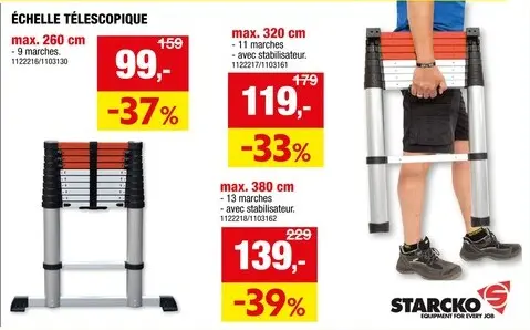 Offre: Diggers échelle télescopique 1x13 échelons