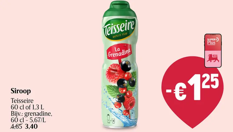 Promotie: Siroop Teisseire