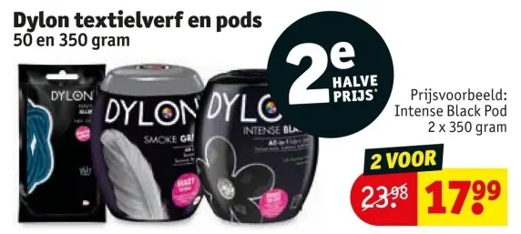Aanbieding: Dylon textielverf en pods