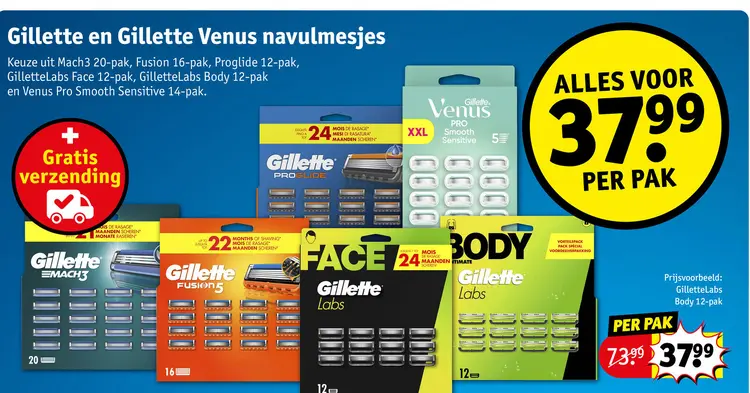 Promotie: Gillette en Gillette Venus navulmesjes