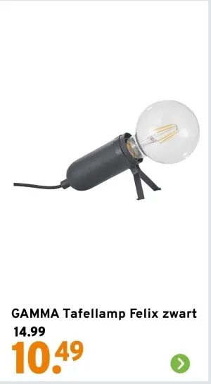 Aanbieding: Tafellamp Felix zwart