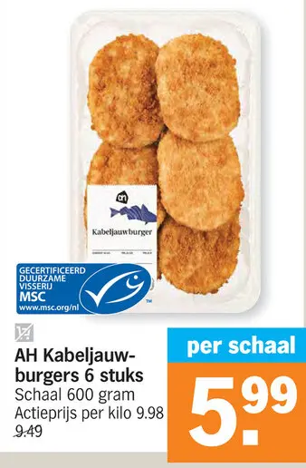 Promotie: Kabeljauwburgers