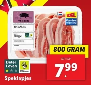 Aanbieding: Speklapjes