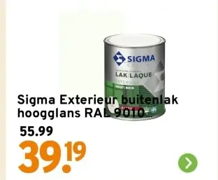 Aanbieding: Exterieur buitenlak hoogglans RAL 9010