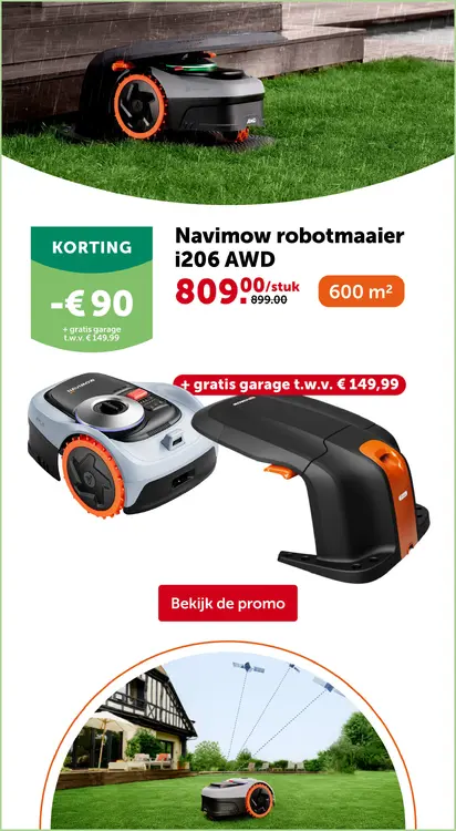 Promotie: Navimow robotmaaier i206 AWD