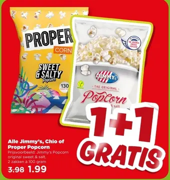 Aanbieding: Alle Jimmy's, Chio of Proper Popcorn