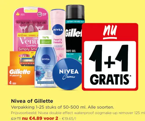 Promotie: Nivea of Gillette