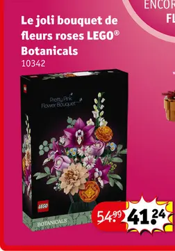 Offre: Le joli bouquet de fleurs roses LEGO® Botanic