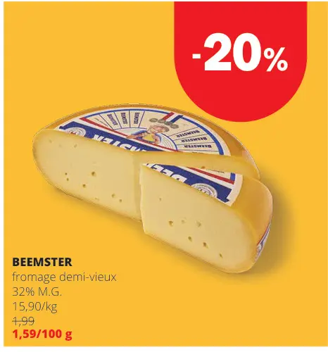 Offre: BEEMSTER fromage demi-vieux