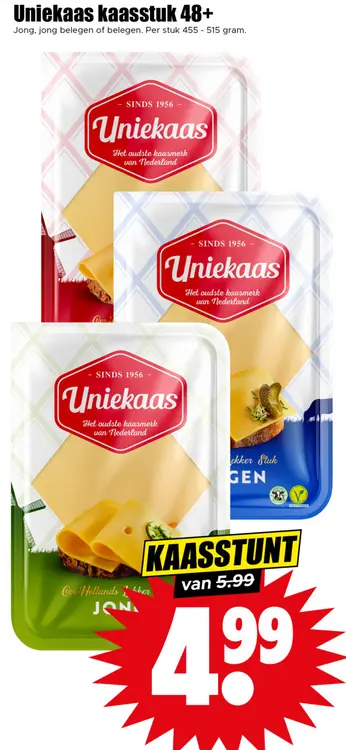 Aanbieding: kaasstuk 48+