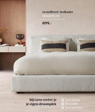 Aanbieding: Gestoffeerd bedkader