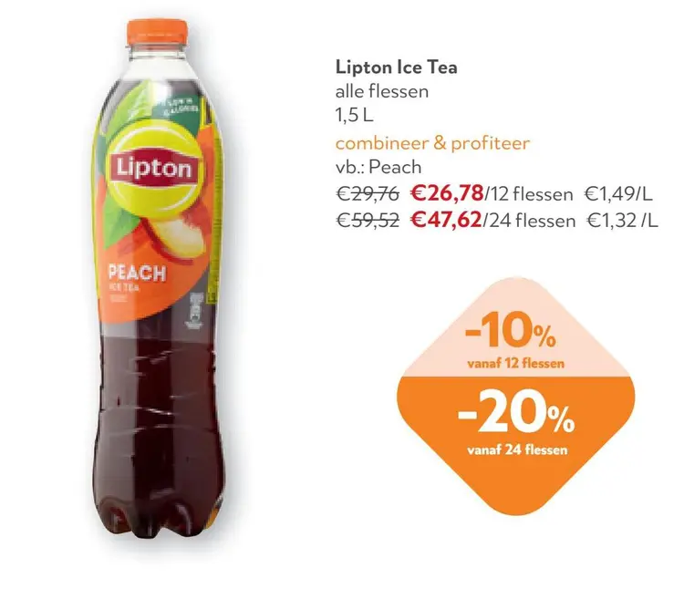 Aanbieding: Lipton Ice Tea Peach