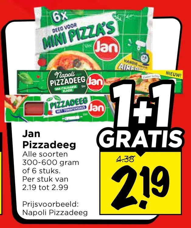 Aanbieding: Pizzadeeg